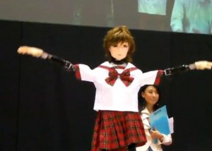 Dressing up robots as school girls and making them dance...yeah, this just got really weird.