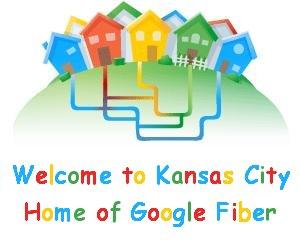 Dessin aux couleurs de Google sur Kansas City et la fibre