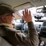 Steve Mahan, who is legally blind, "drives" in Google's self-driving car.