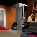 Matterport handheld scanner allows you to scan a room and quickly render 3D maps.