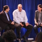 Autodesk CEO Carl Bass talks to Singularity University (SU) VP of Innovation & Academics Vivek Wadhwa and SU CEO Rob Nail