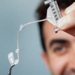 A 24-electrode implant was placed beneath the retina of an Australian woman. The "flashes" caused by stimulation may help her one day to see and recognize objects – possibly even faces.