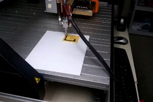 As a first step, Contractor has already created a printer that can print chocolate onto a cookie. [Source: Anjan Contractor via YouTube]