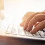 typing hands