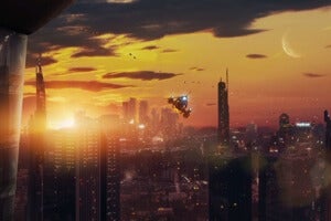 Travel to a Wormhole's Edge and a Far Future Where Humans Are Just the Same