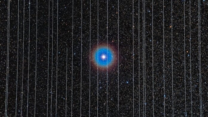 스타링크 위성이 천문 관측에 간섭을 일으키다