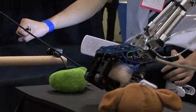 Robot controlled by gestures