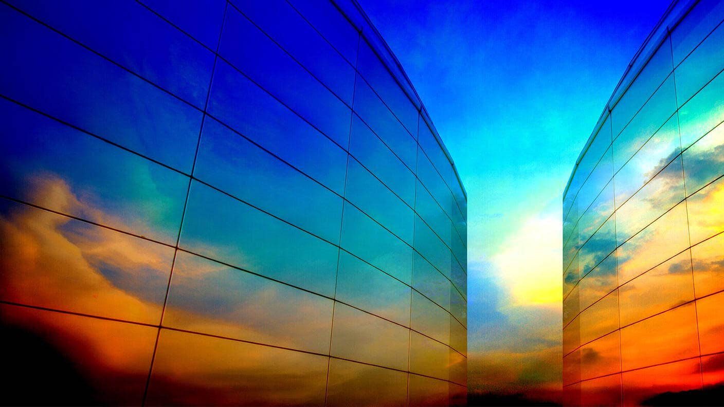 innovation leaders dream boldly abstract clouds building design