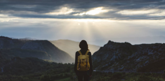 awe-education-hipster-young-girl-looking-valley-bright-backpack-enjoying