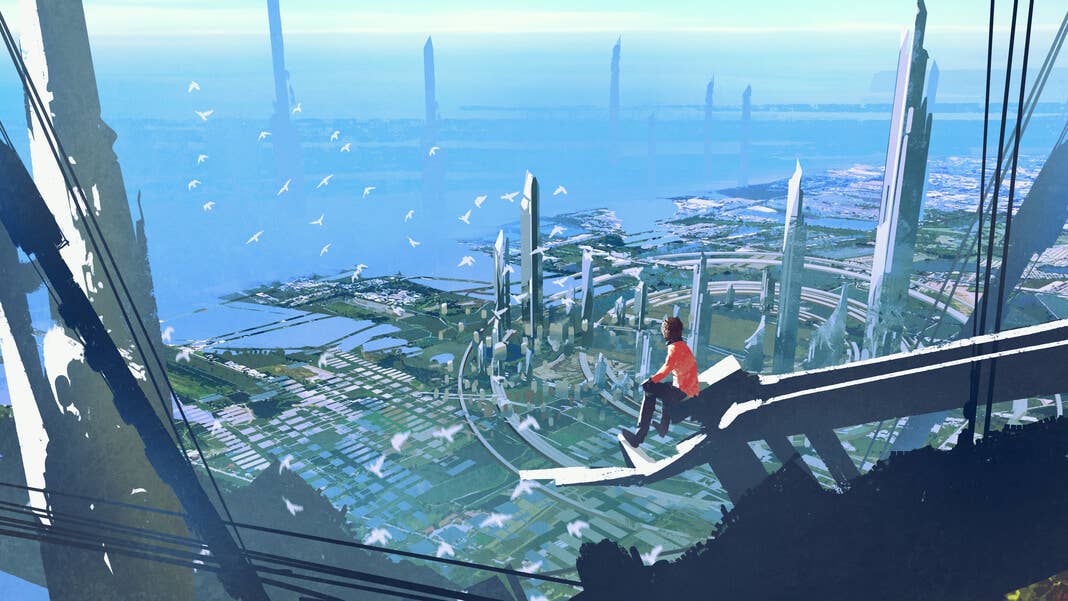 person-looking-out-future-city-skyline