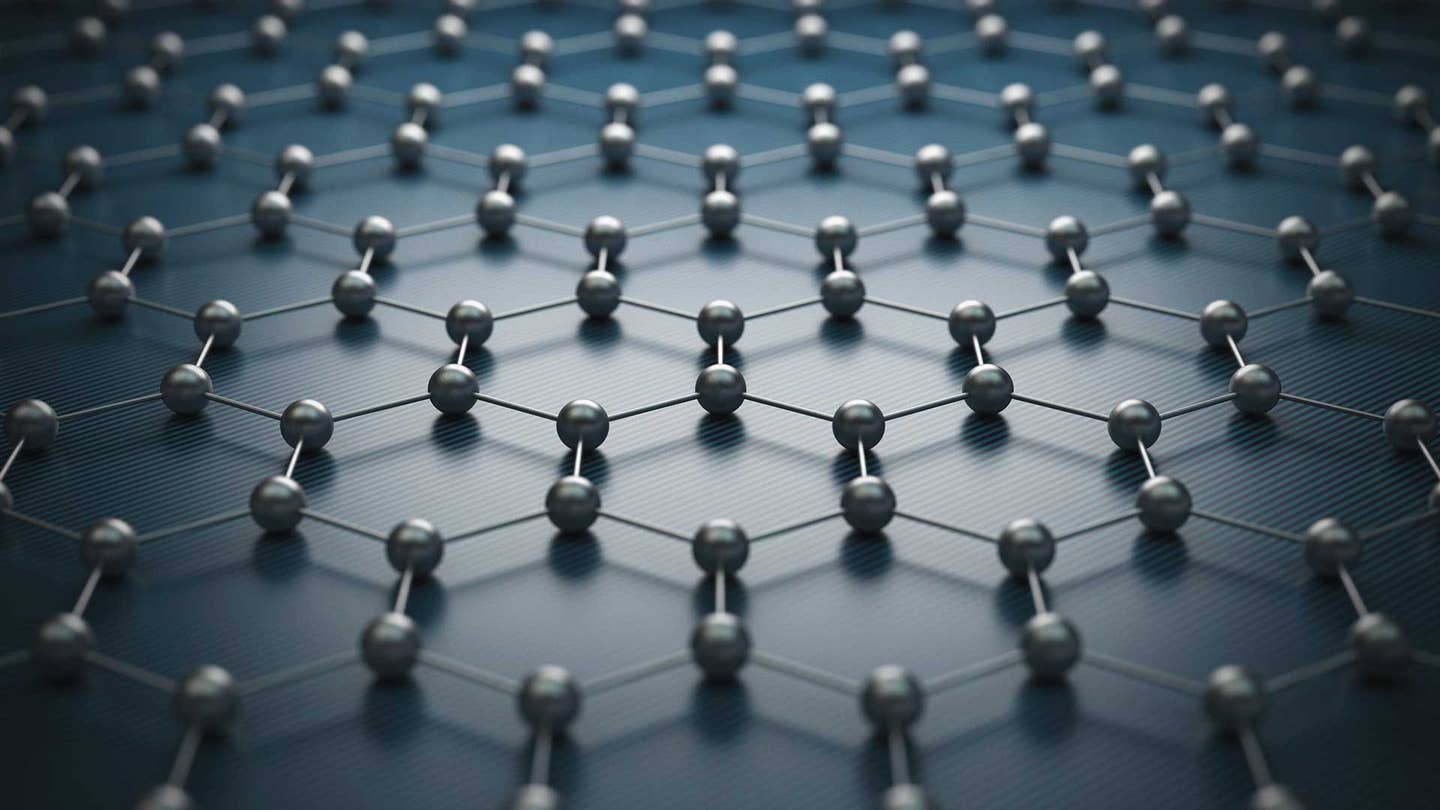 graphene molecular grid atomic structure