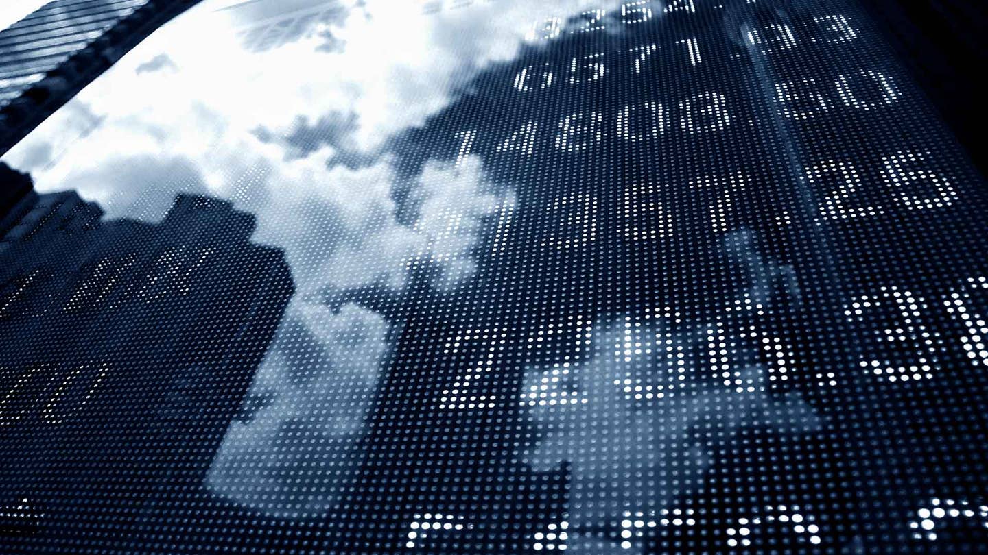 display stock market quotes