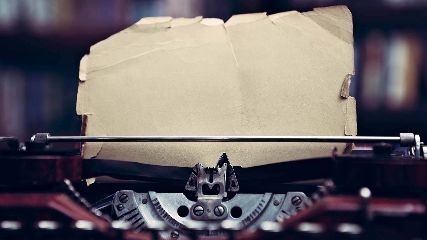 close vintage typewriter 1920s