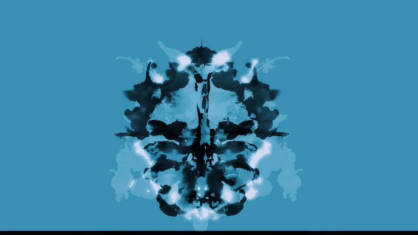 colored Rorschach inkblot test