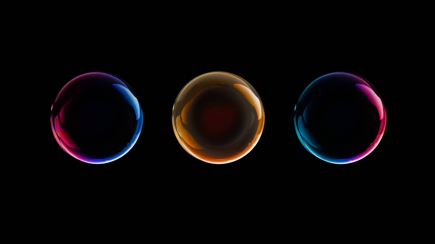 abstract corporate bubble