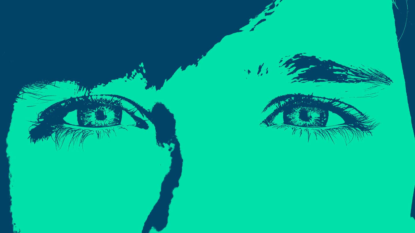 face eyes green illustration