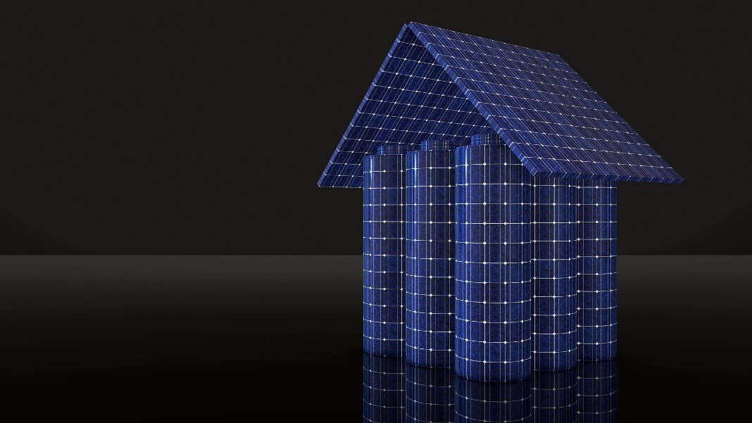 off grid powered house