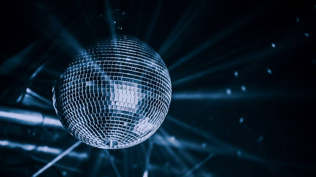 blue toned bright disco ball Alzheimer neuroscience