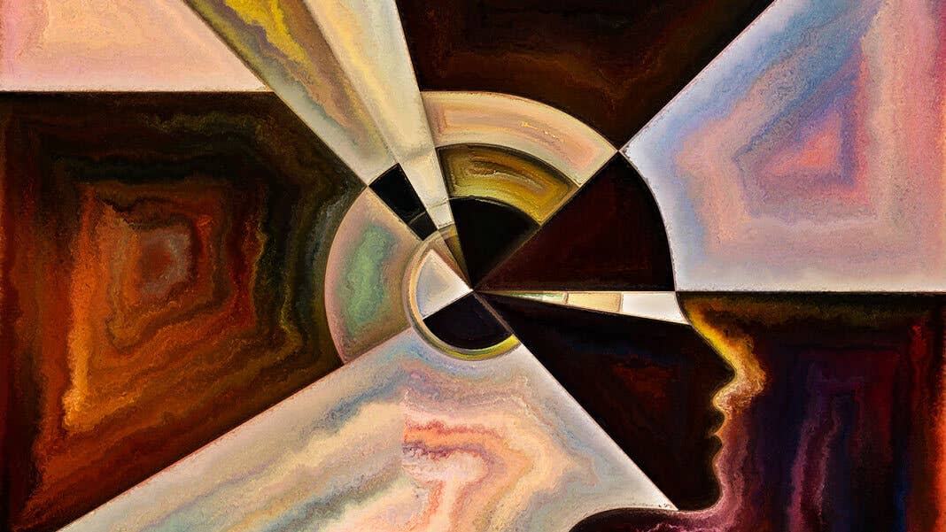 abstract human face texture composition artificial intelligence