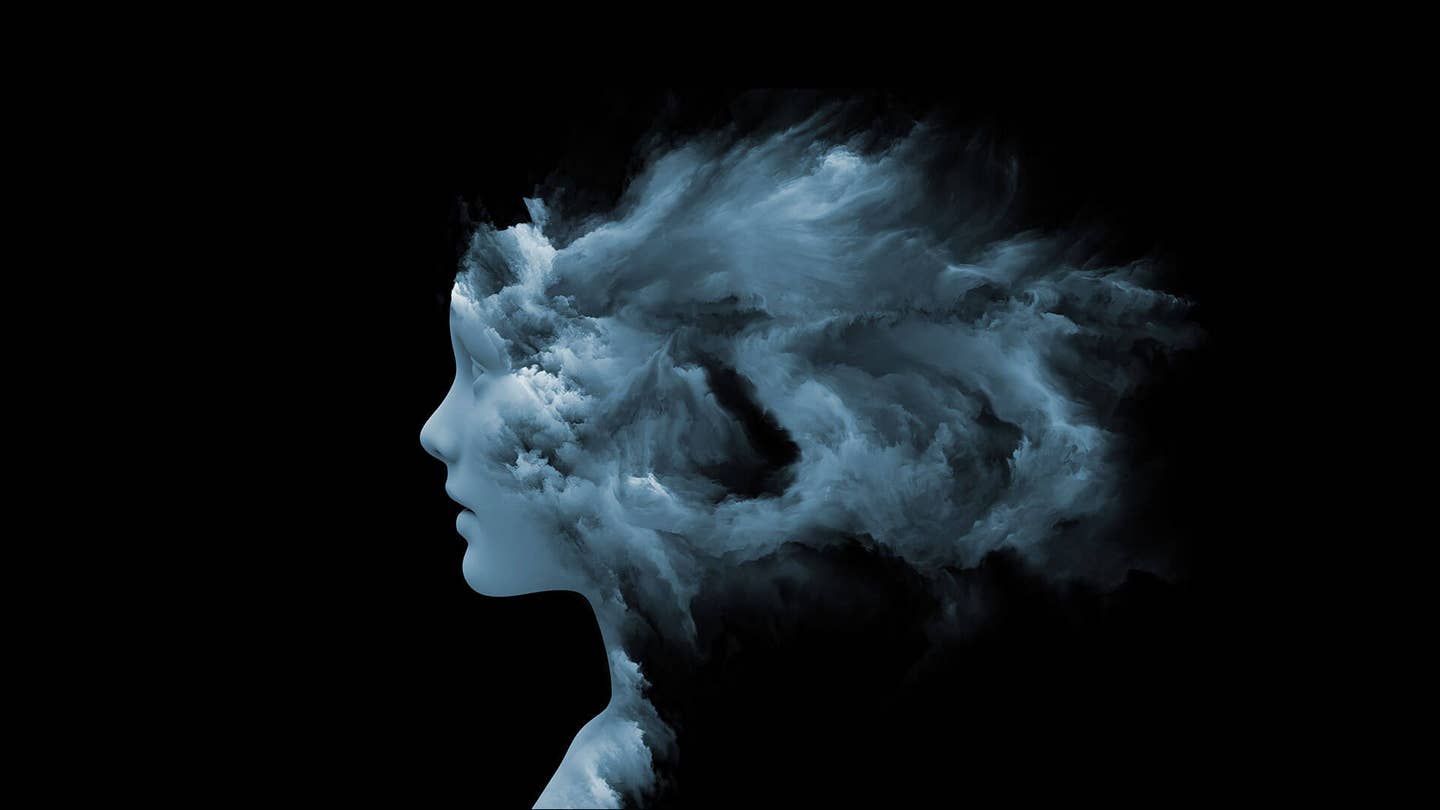 mind fog erase negative memories 3D render neuroscience