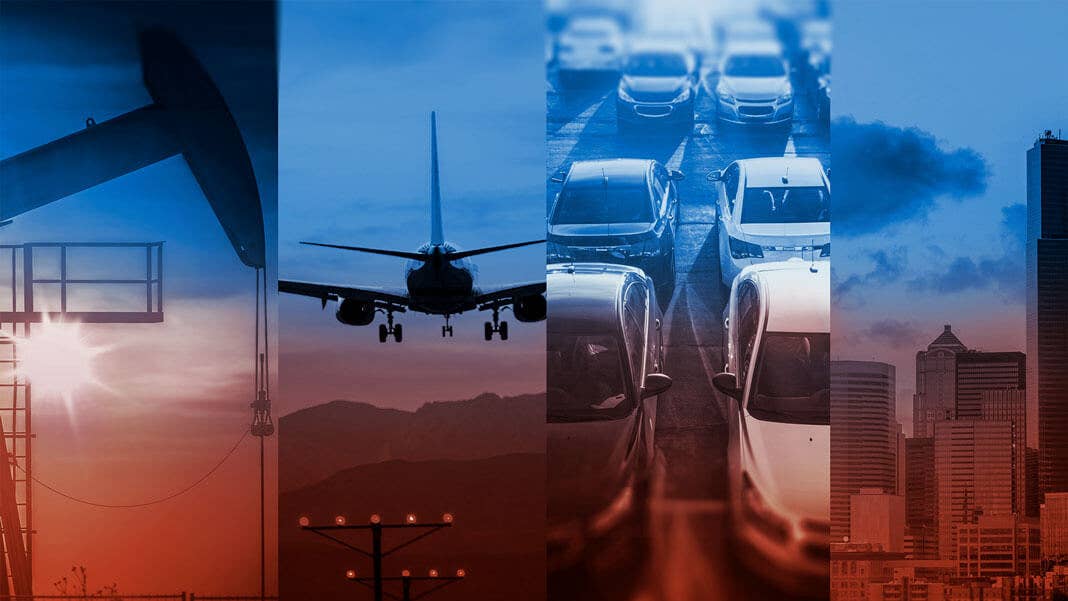 energy transportation rising economy collage Peter Diamandis