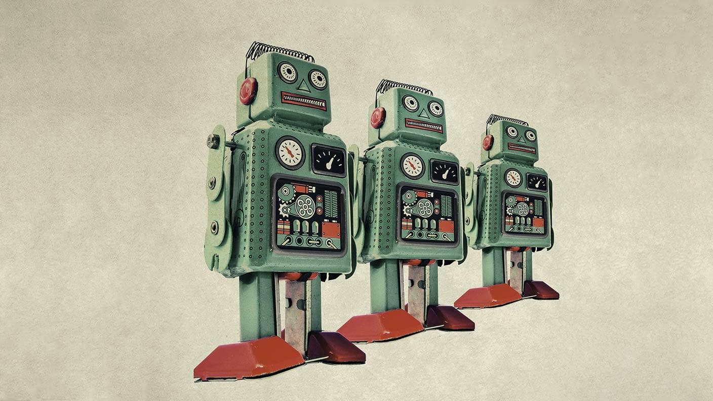 automation three retro robot toys