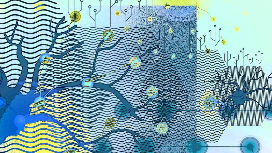 artificial intelligence neuroscience abstract scientific illustration