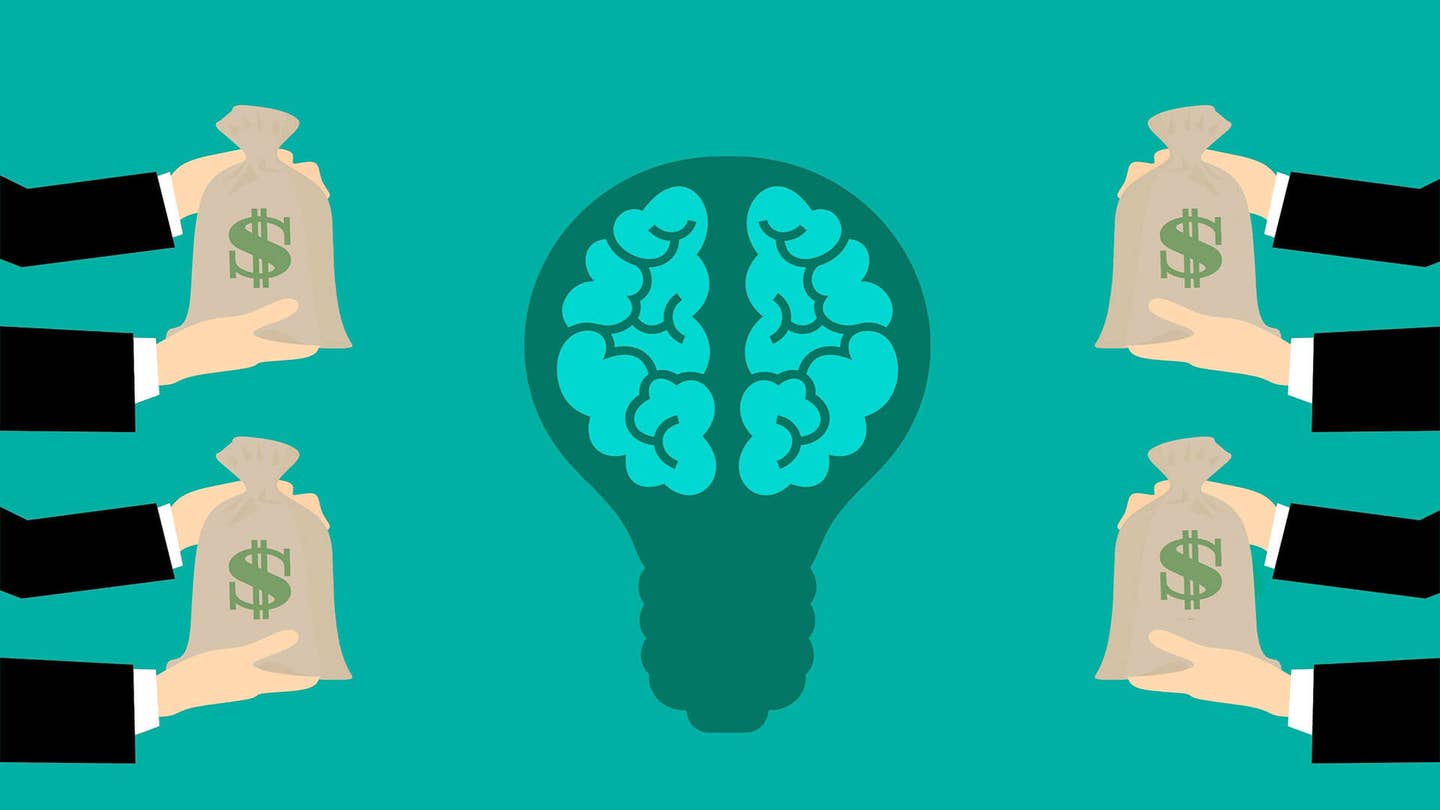 artificial intelligence funding ideas concept illustration