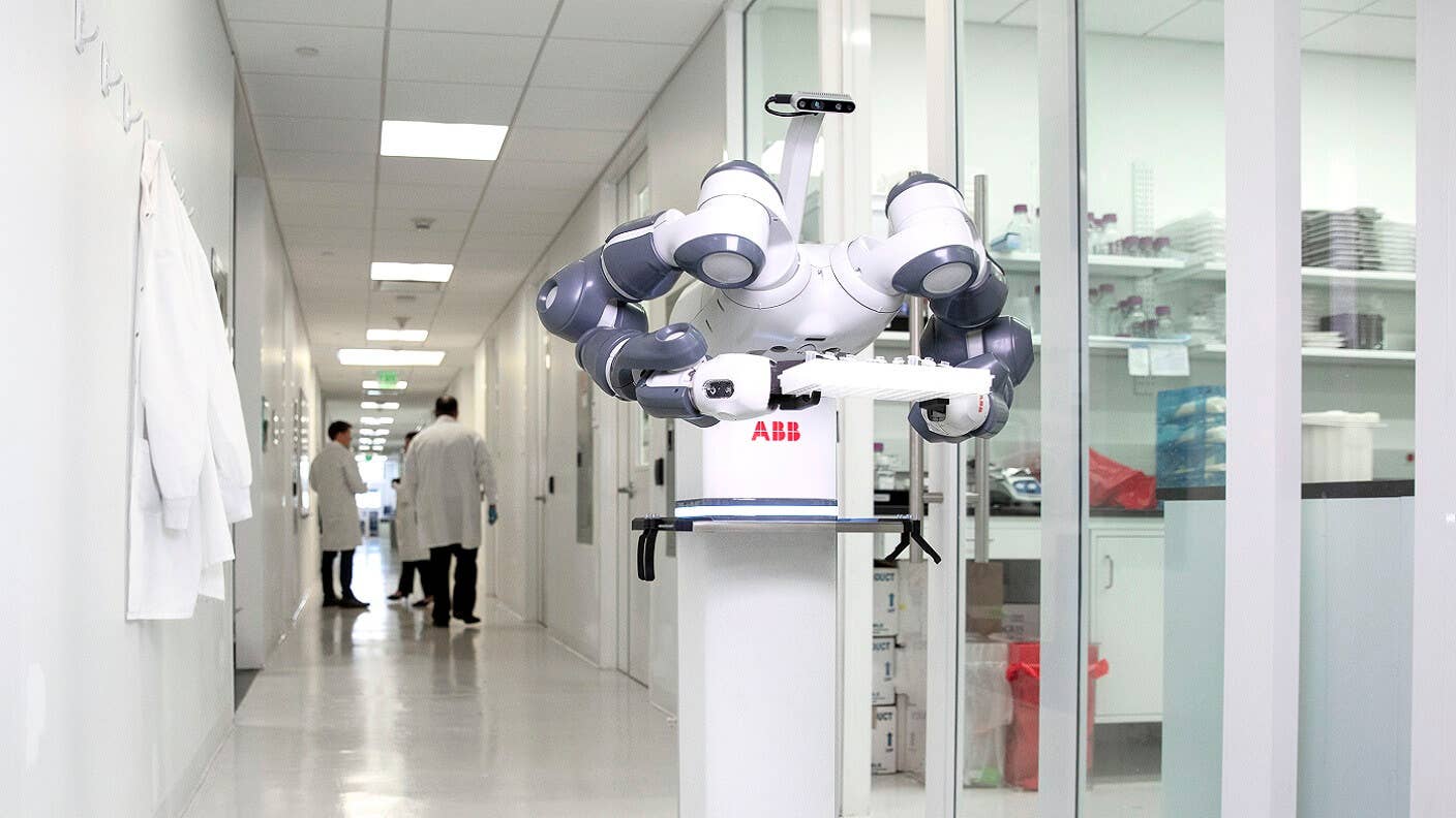 pandemic robot coronavirus ABB YuMi