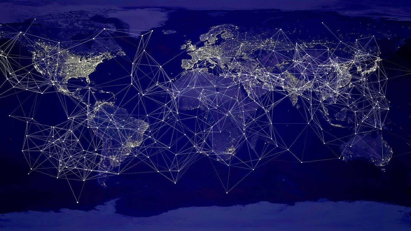 coronavirus collective intelligence earth night city lights network blue oceans
