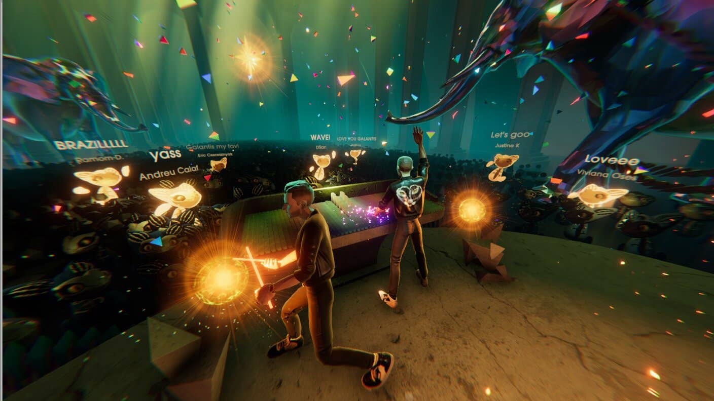 Wave virtual reality scene VR AR