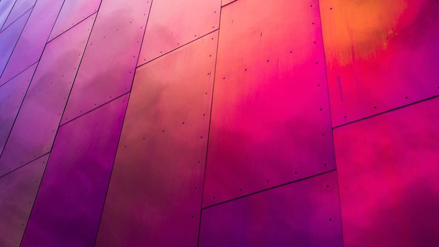 tech stories metal multicolored panels wall