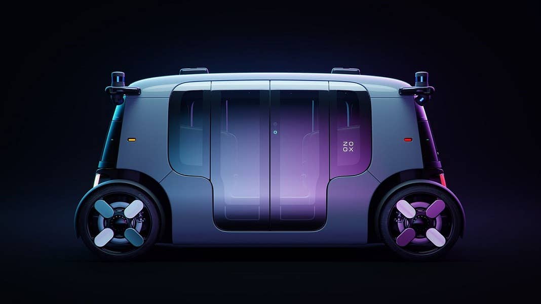 Zoox driverless taxi