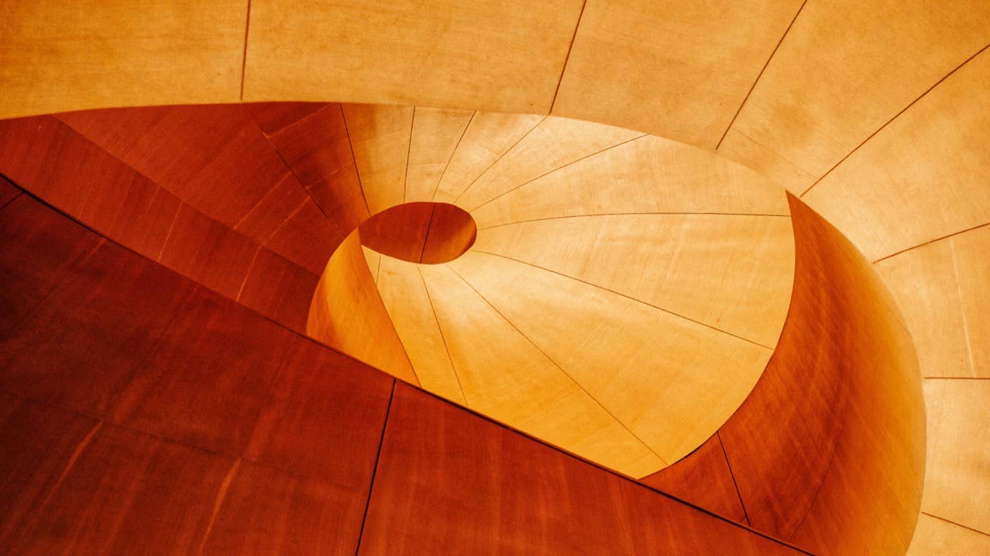 lab-grown plants organic wood spiral architecture