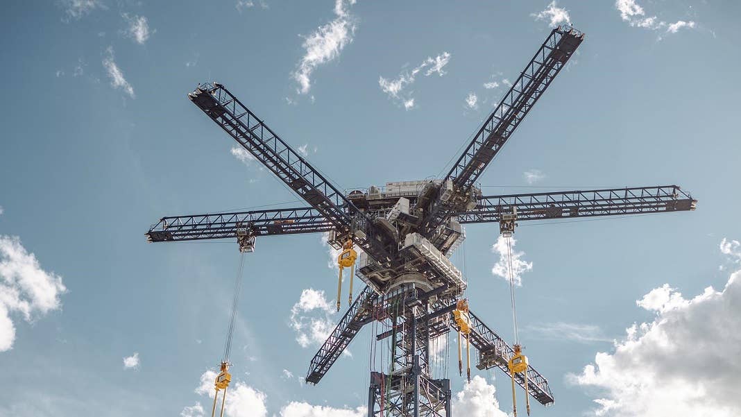 energy vault renewables storage solar wind grid crane