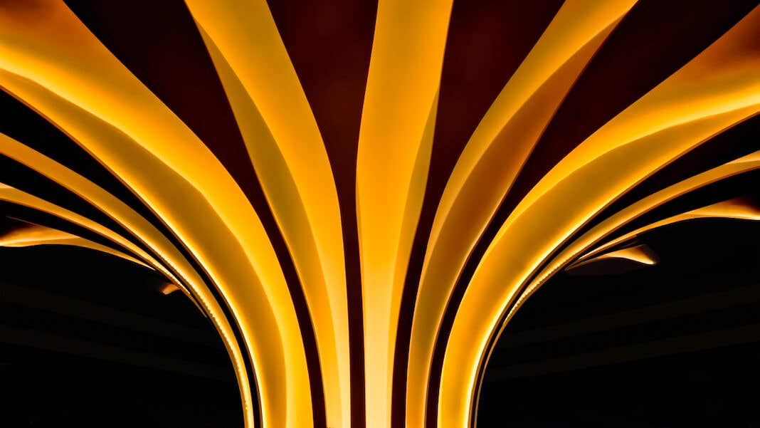 tech stories orange light blooming