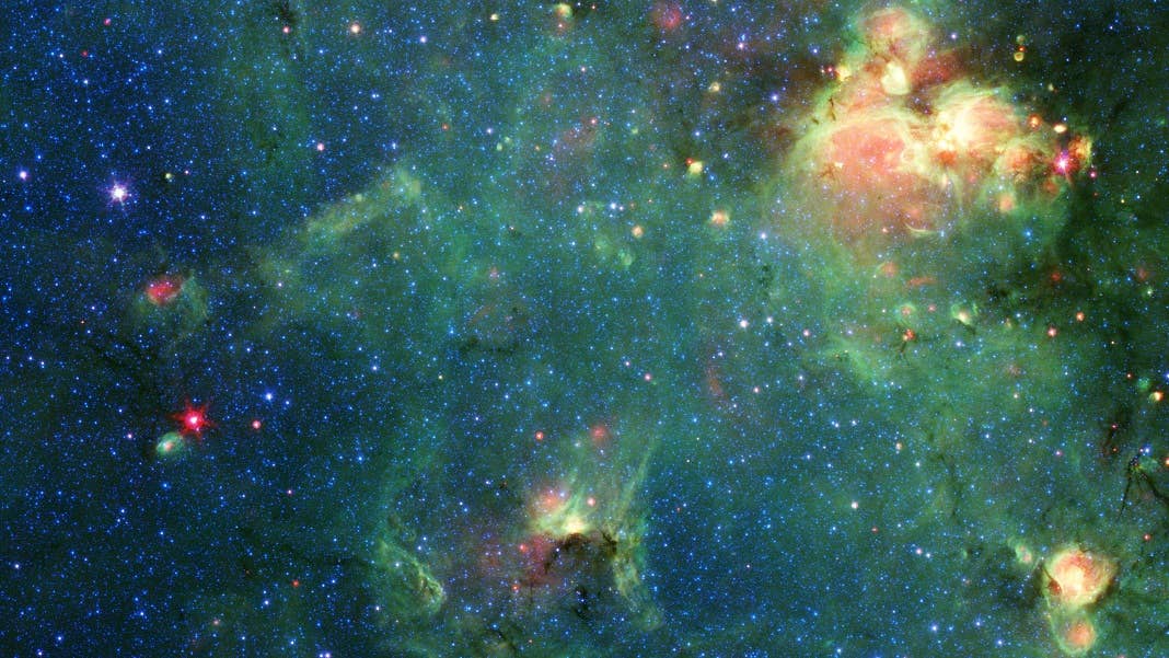 space solar system stars Earth water