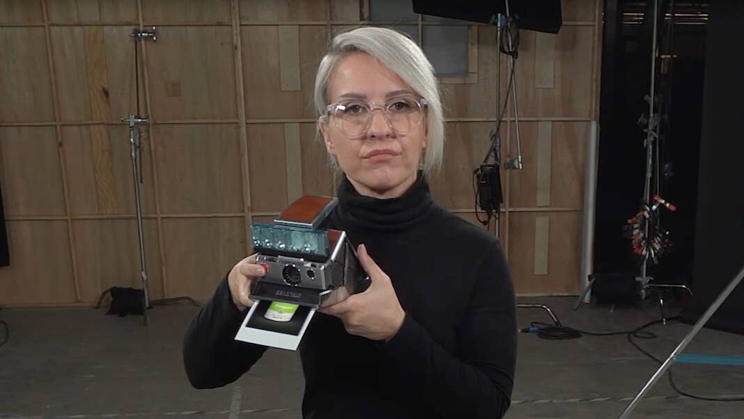 ai 3d scenes nvidia andy warhol tribute black sweater polaroid camera