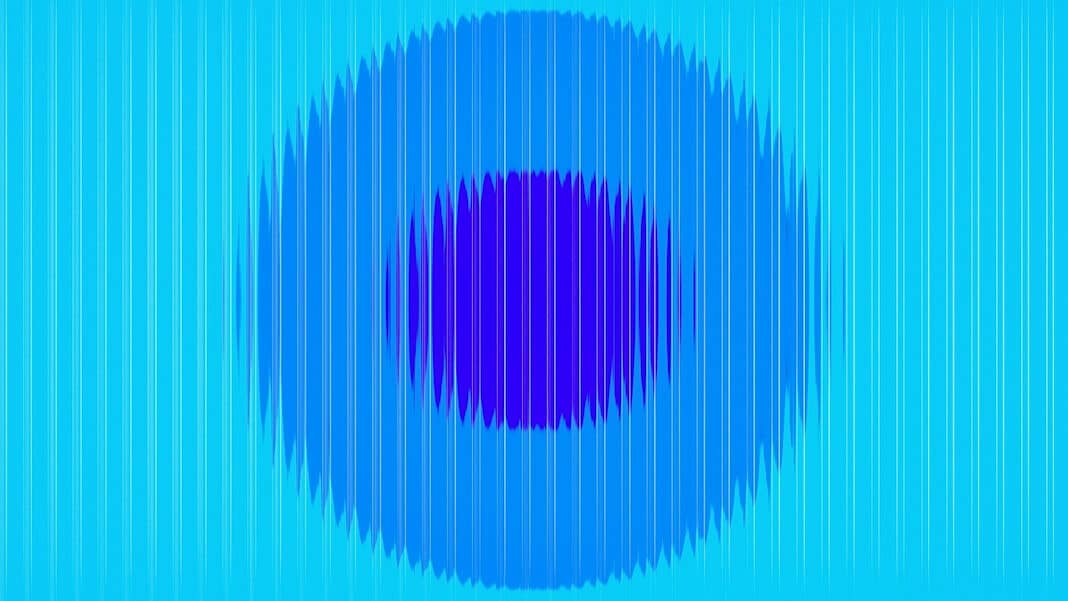 tech stories blue shimmer circle in circle