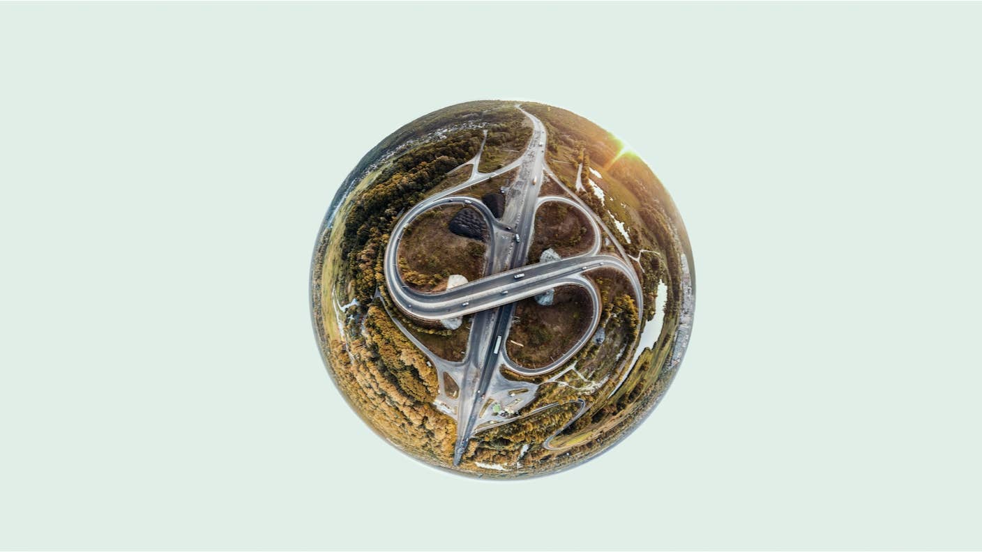 progress world highway road sunrise