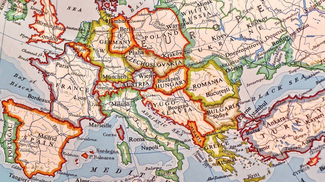 map of Europe game Diplomacy AI