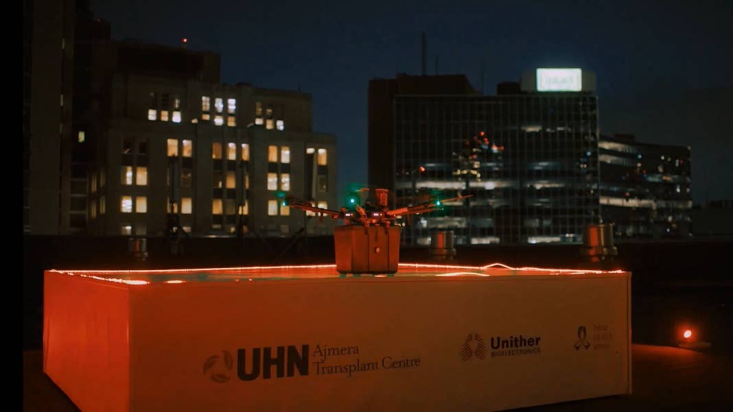 drone for lung transplant