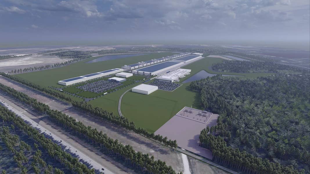 redwood materials battery manufacturing plant rendering