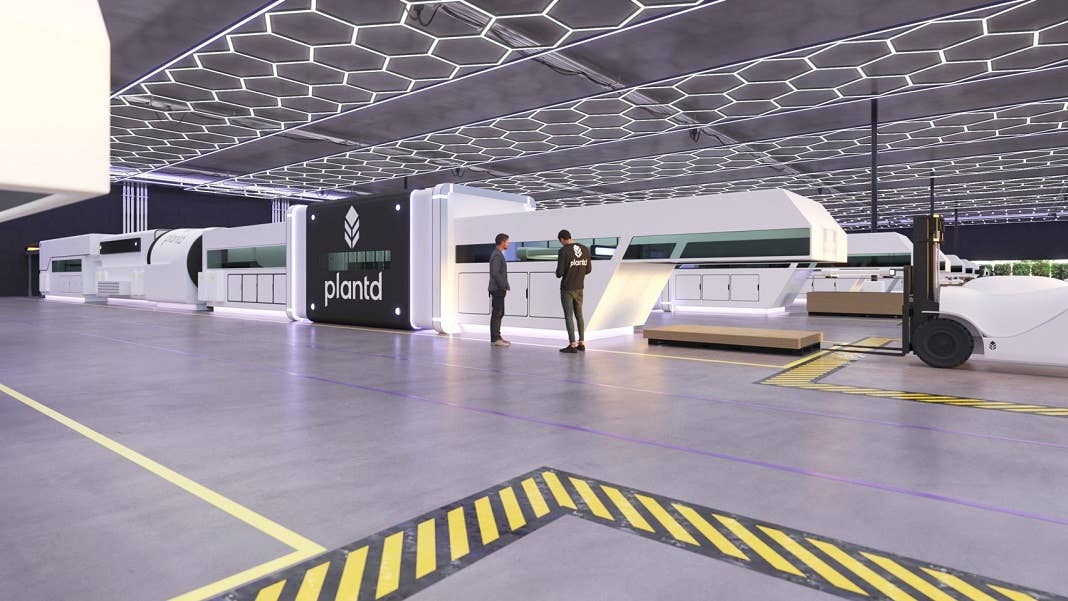 Plantd building materials grass factory