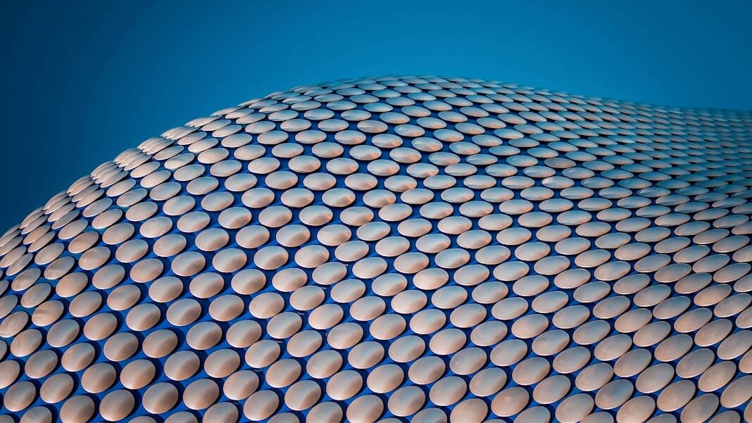 tech stories undulating surface white circles