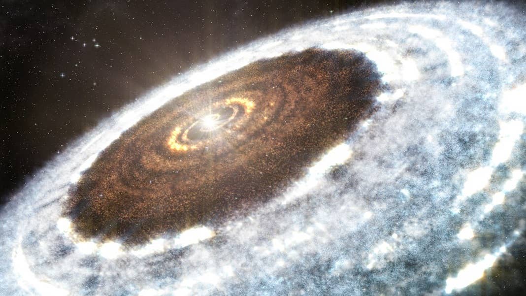 start in space galaxy water solar system