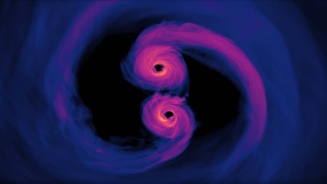 ligo gravitational waves black holes merging sim nasa