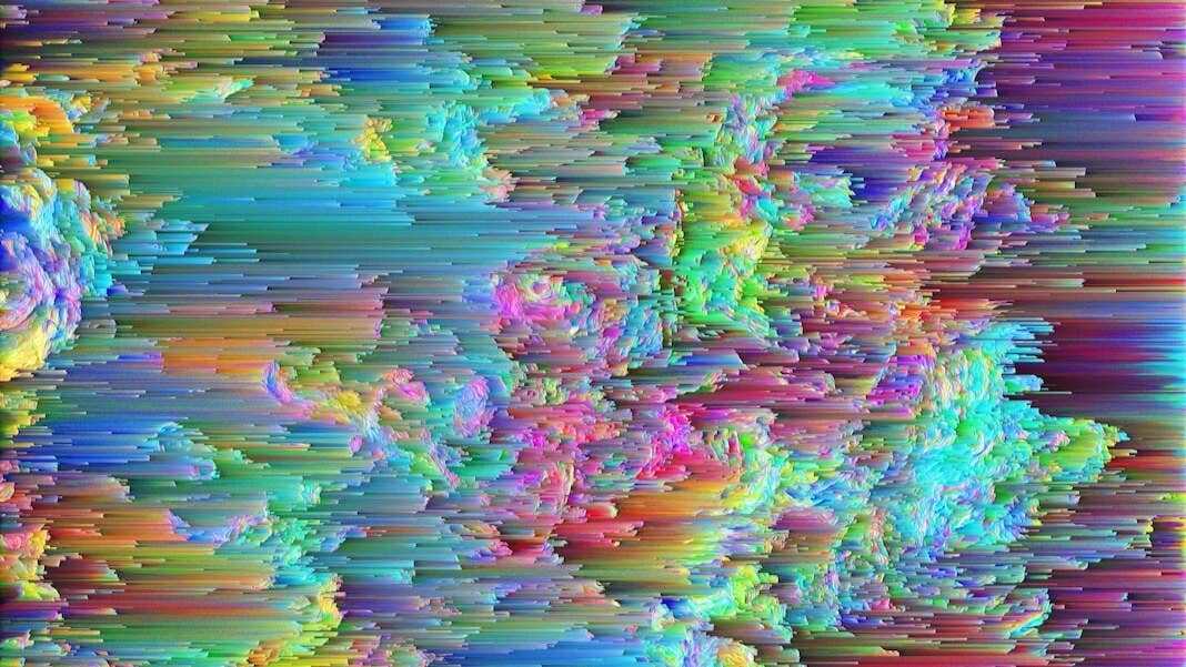 tech stories colorful 3D digital line design