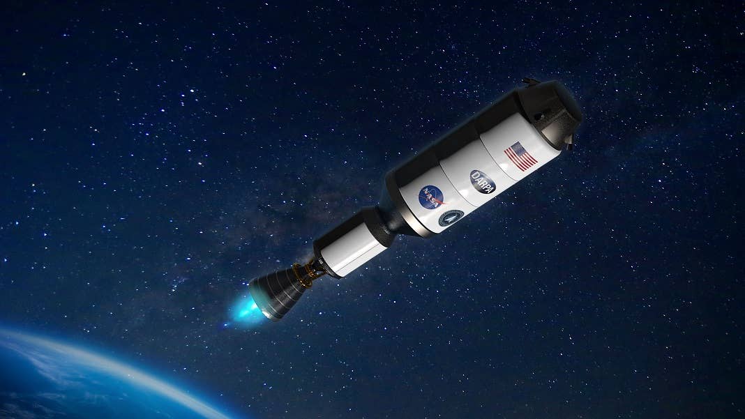 NASA nuclear rocket to Mars artist rendering space