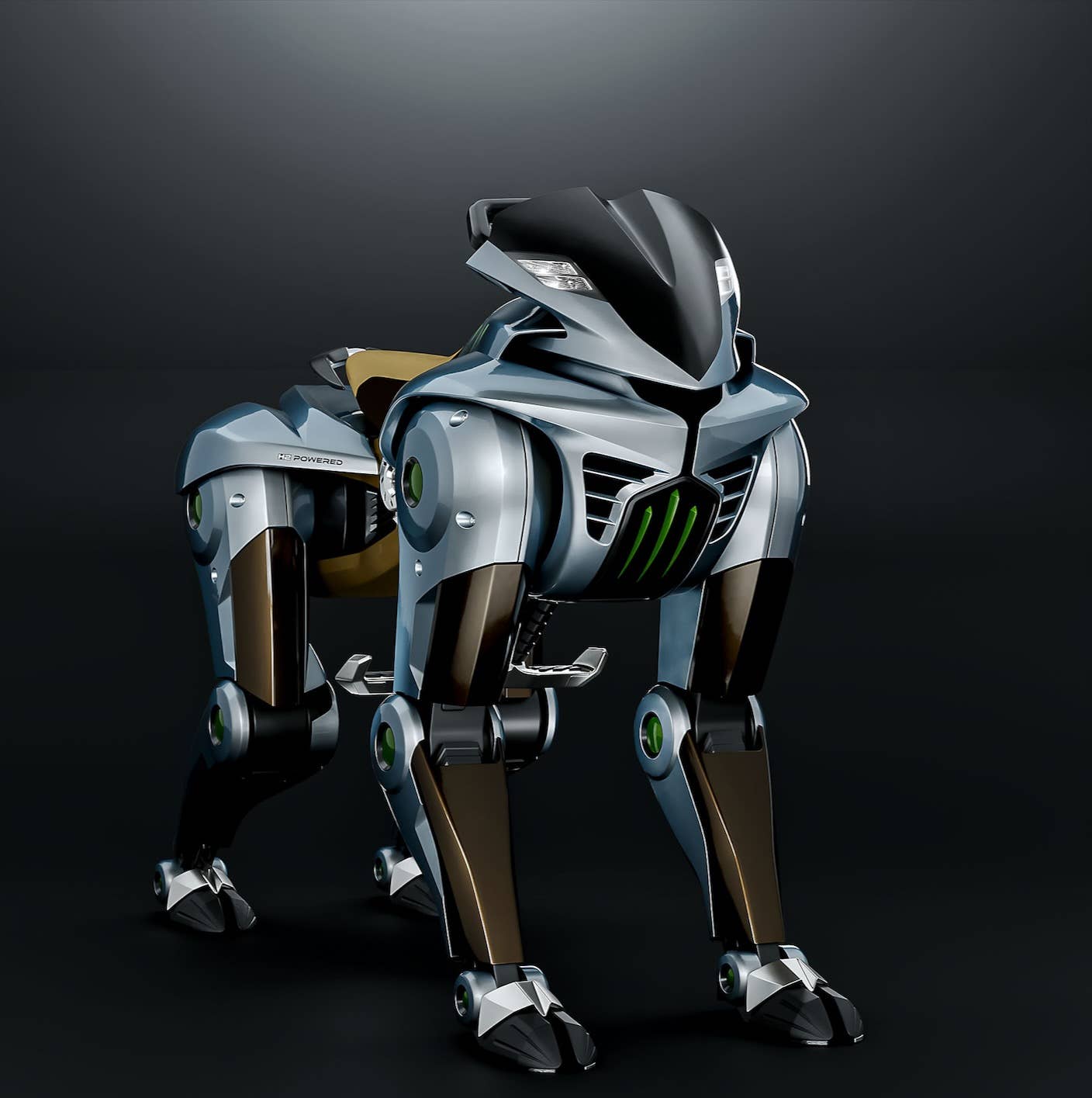 Kawasaki's concept robot you might one day ride like a horse.